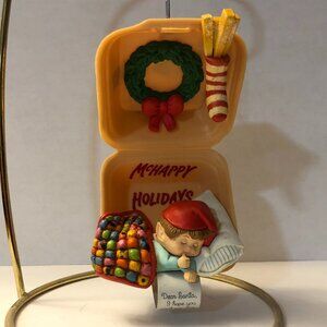 Vintage 1990 Enesco McDonald's "McHappy Holidays" Christmas Ornament